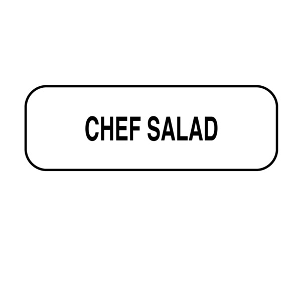 Nevs Chef Salad Label 1/2" x 1-1/2" DIET-301 - main